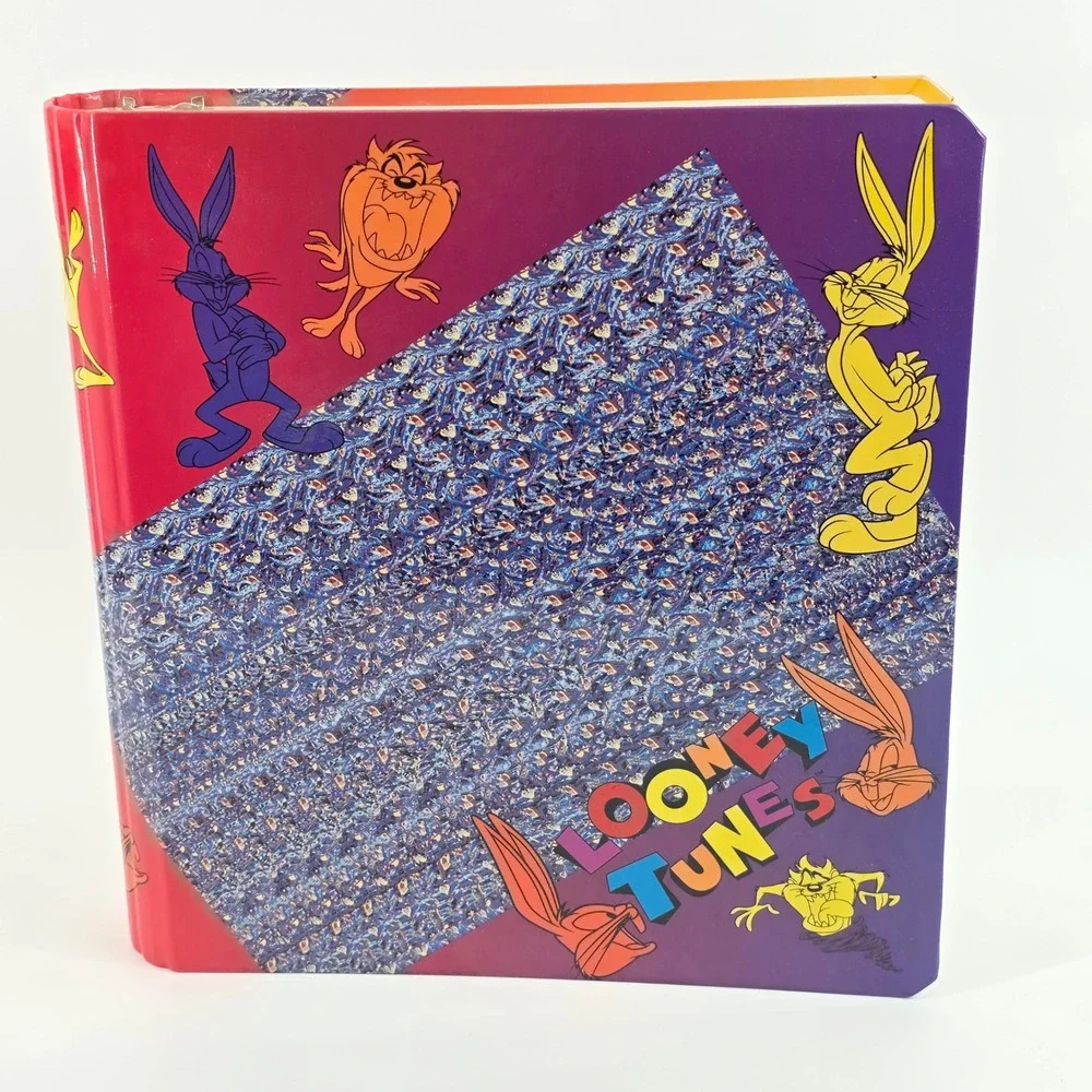 Looney Tunes Stuart Hall 1.5 Inch Curve Back 3 Ring Binder 83661 vintage 1994